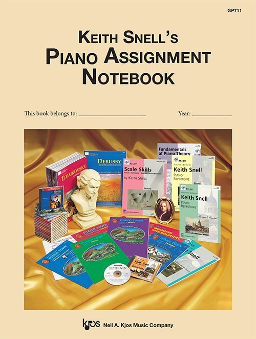 Keith Snell's Piano Assignment Notebook, 48 Pages, Neil A. Kjos Music Company