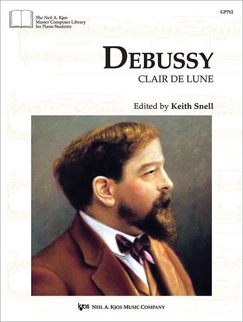 Debussy - Clair de Lune for Piano Solo Sheet Music, 7 Pages, Neil A. Kjos Music Company