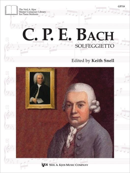 CPE Bach - Solfeggietto for Piano Solo Sheet, 3 Pages, Neil A. Kjos Music Company