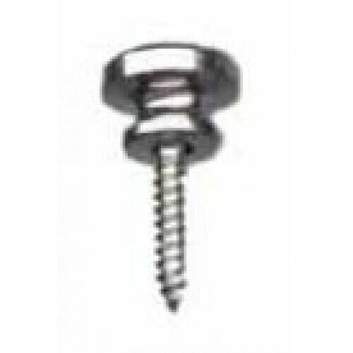 EAGLE - Black end pin with separate screw and felt washer, Dome top, Guitar