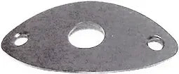 Dr Parts Oval Style Jack Plate Chrome 48.2 x 26.5mm with 2 Screws