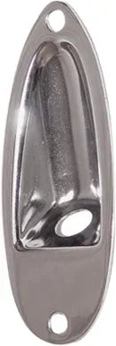 Dr Parts Recessed Oval Jack Plate Chrome 81 x 32.5mm