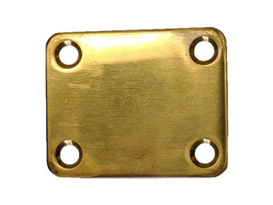 Dr. Parts Guitar Neck Plate Gold with Screws