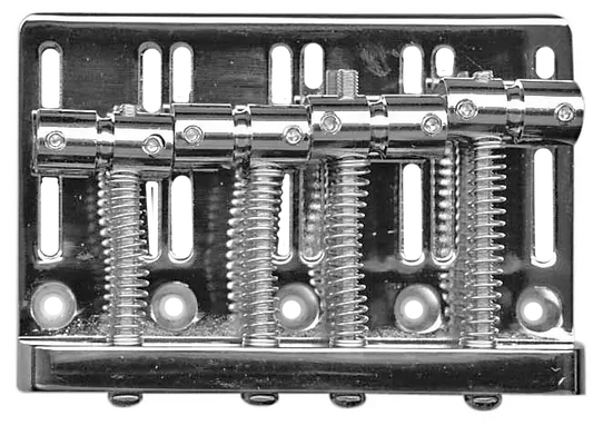 Eagle GPK831 Bass Bridge Tailpiece Chrome for 4-String PB & JB Style