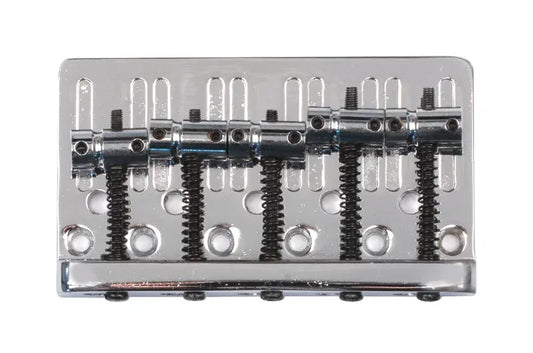 Dr Parts GPK859 5-String Bass Bridge/Tailpiece Chrome 9mm Diameter