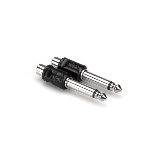 Hosa GPR-101 RCA TO 1/4 Inch TS (2 pack)