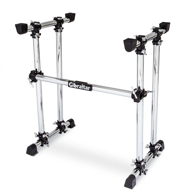 Gibraltar Four Post DJ Coffin Style Workstation with Rubber Mounts