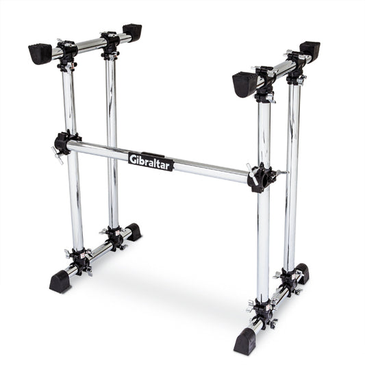 Gibraltar Four Post DJ Coffin Style Workstation with Rubber Mounts