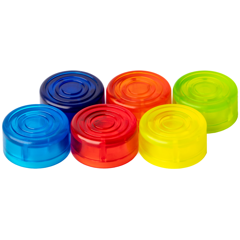 AMS STOMPit Pedal Toppers Pack of 6 Colorful Effects Foot Switch Caps