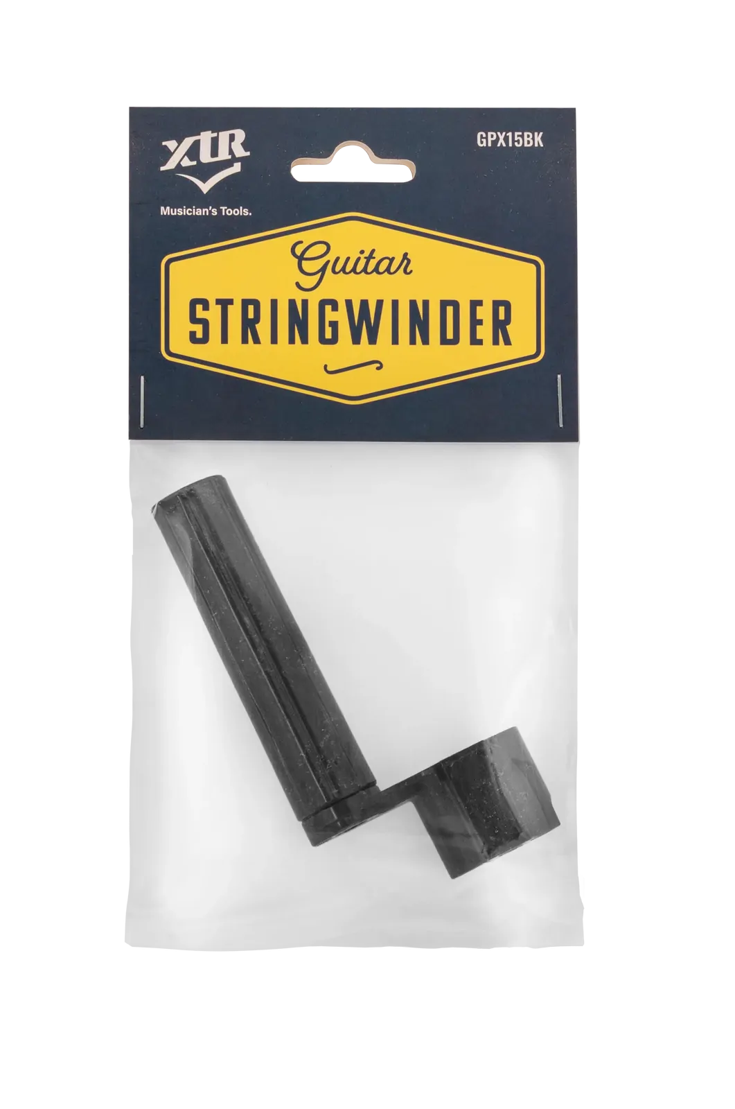 XTR String Winder - Black, Plastic Guitar String Winder with Notched Head — view 5