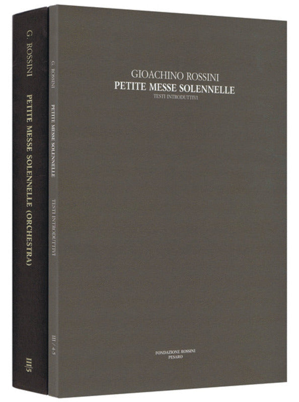 Petite Messe Solennelle Rossini Critical Edition