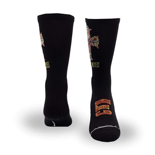 Perris Licensed GNR "Appetite For Destruction" Large Crew Socks - Black (1-Pair) — view 3