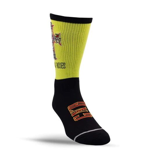 Perris Licensed GNR "Appetite For Destruction" Large Crew Socks Black/Yellow - 1 Pair — view 2
