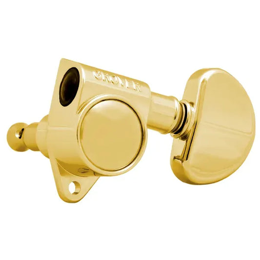 Grover Rotomatic Acoustic Machine Heads 3-A-Side Singles Gold