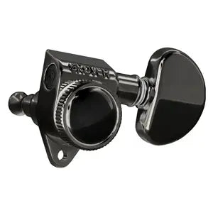 Grover Roto-Grip Standard M/H Tuning Machine - Black Chrome Set of 6