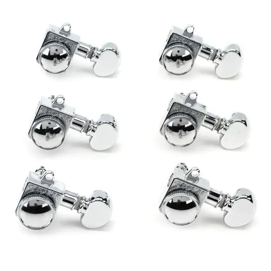 Grover Roto Grip Locking Machine Heads 6-in-Line Chrome Plated