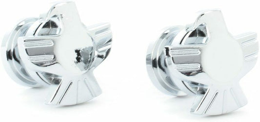 GROVER Guitar Strap Lock Set, Chrome Eagle End Pin, Pair
