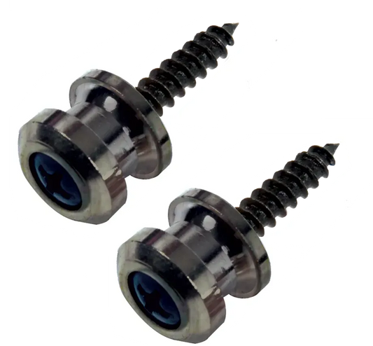Grover Strap Lock End Pins Black Pair
