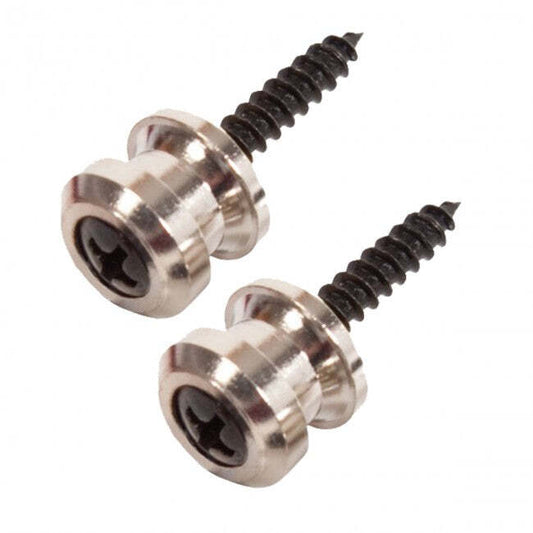 Grover GP810N Guitar End Pin Nickel (Pair) - Compatible with Fender/Schaller Strap Locks