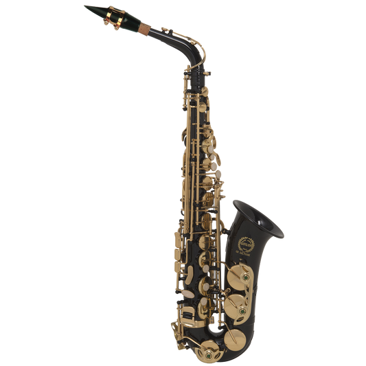 Grassi SAL700BK School Series Eb Alto Saxophone Black Lacquer with Case and Accessories