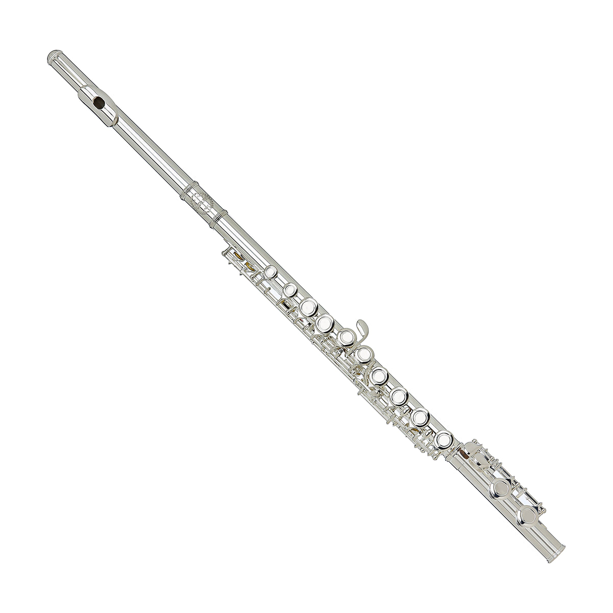Grassi GRSFL290 School Flute with E Mechanism, Offset G Key, Alpacca Silver-Plated Body, Case & Accessories Included