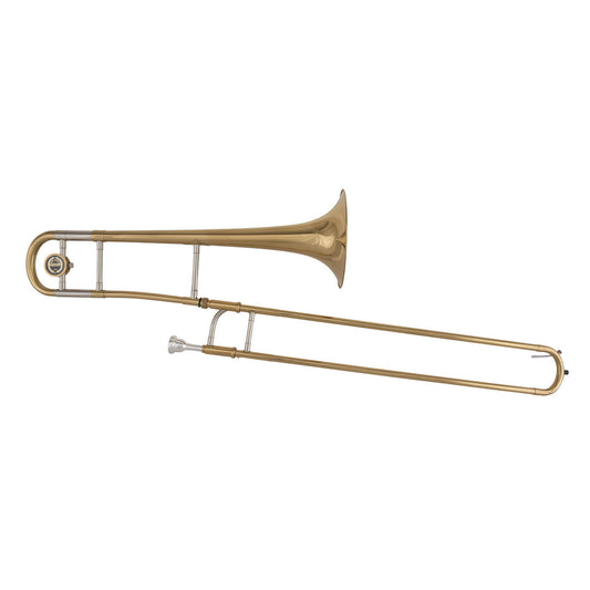 Grassi Bb Tenor Trombone Gold Lacquer School Series GR STB850 with Case and Cloth