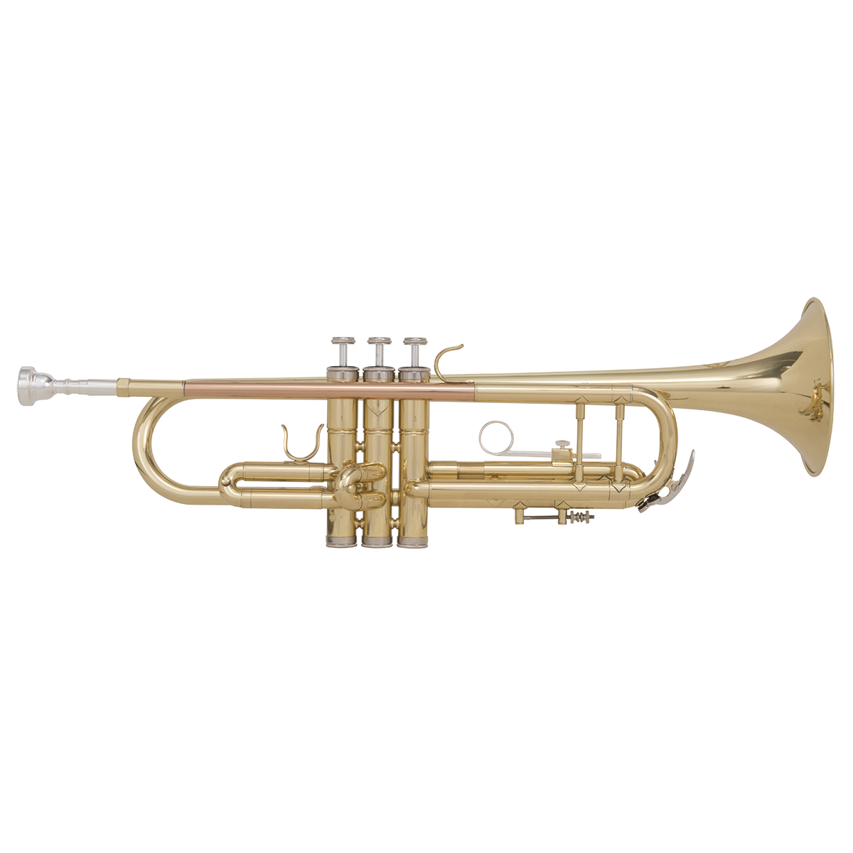Grassi GRTR210 Bb Trumpet Gold Lacquer with Backpack Case and Accessories — view 2