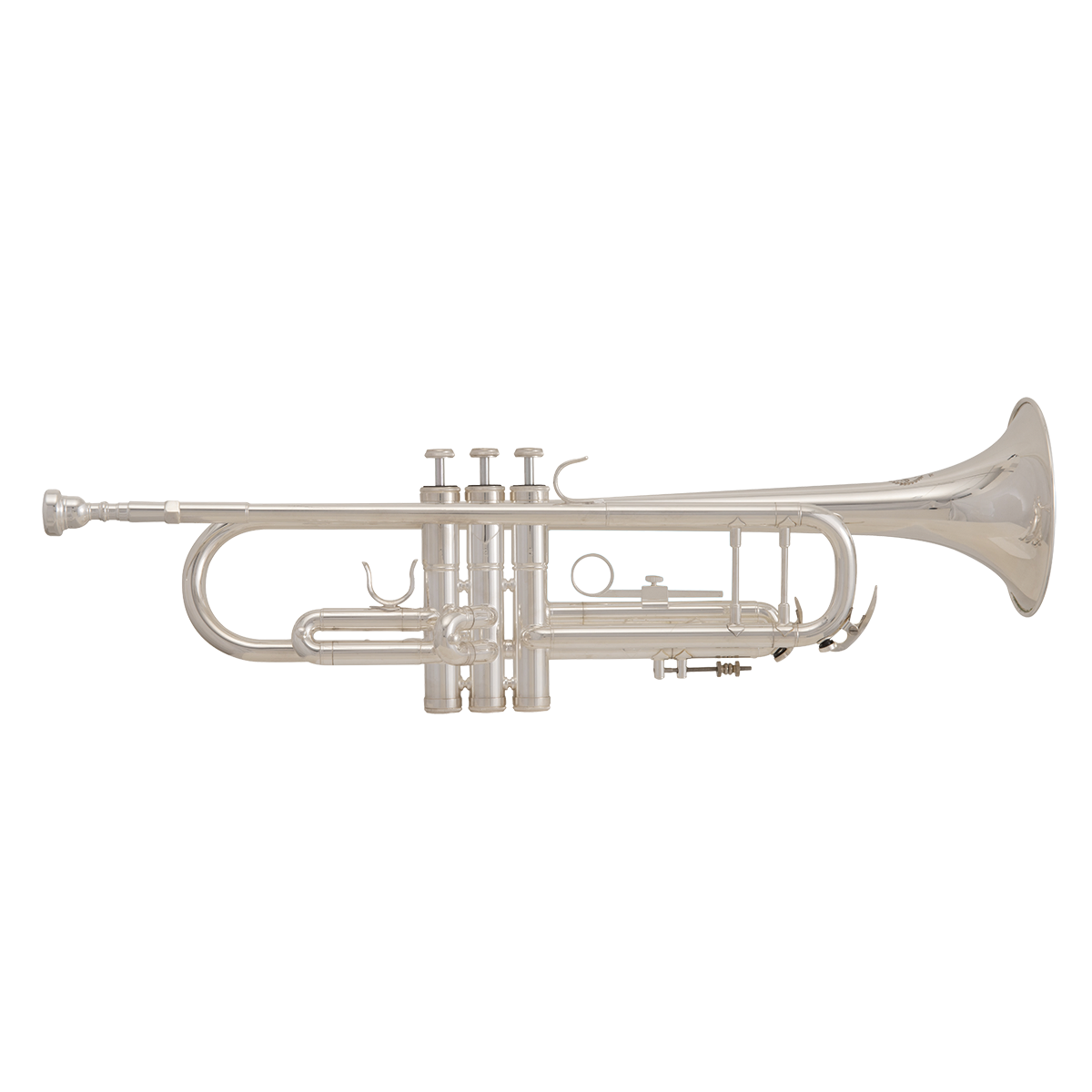 Grassi GRTR210AG Bb Trumpet Silver Plated with Backpack Case — view 2