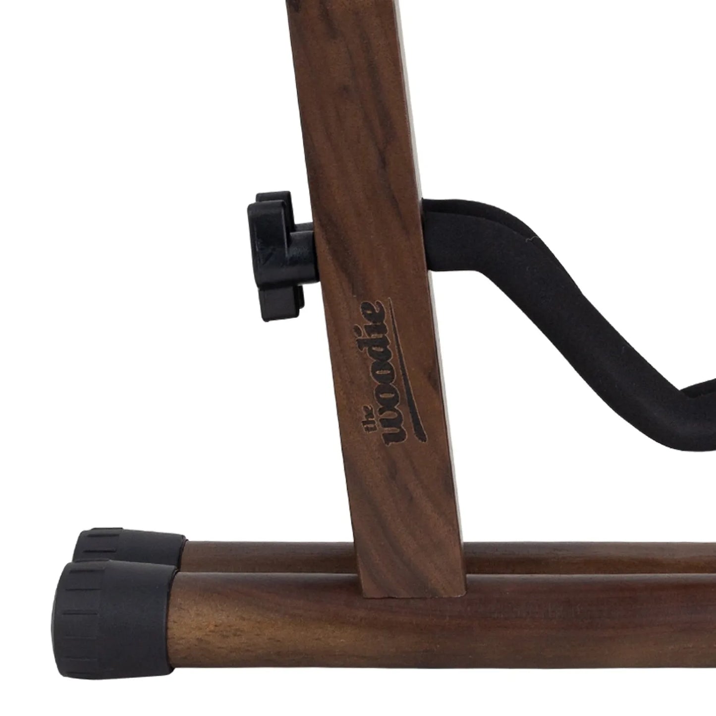 Fretz Woodie 5 Wooden Folding A-Frame Guitar Stand - Walnut — view 4