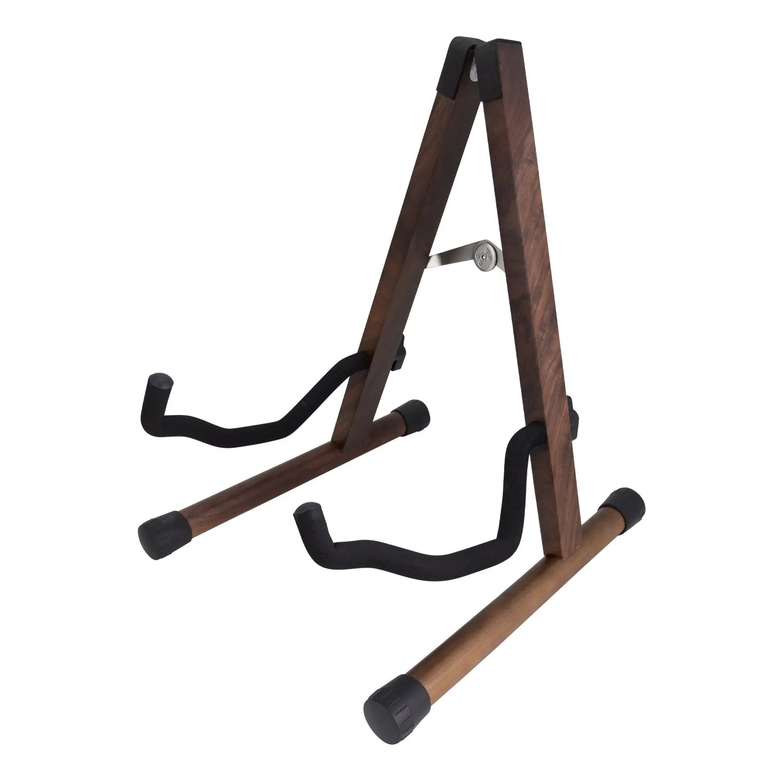 Fretz Woodie 5 Wooden Folding A-Frame Guitar Stand - Walnut