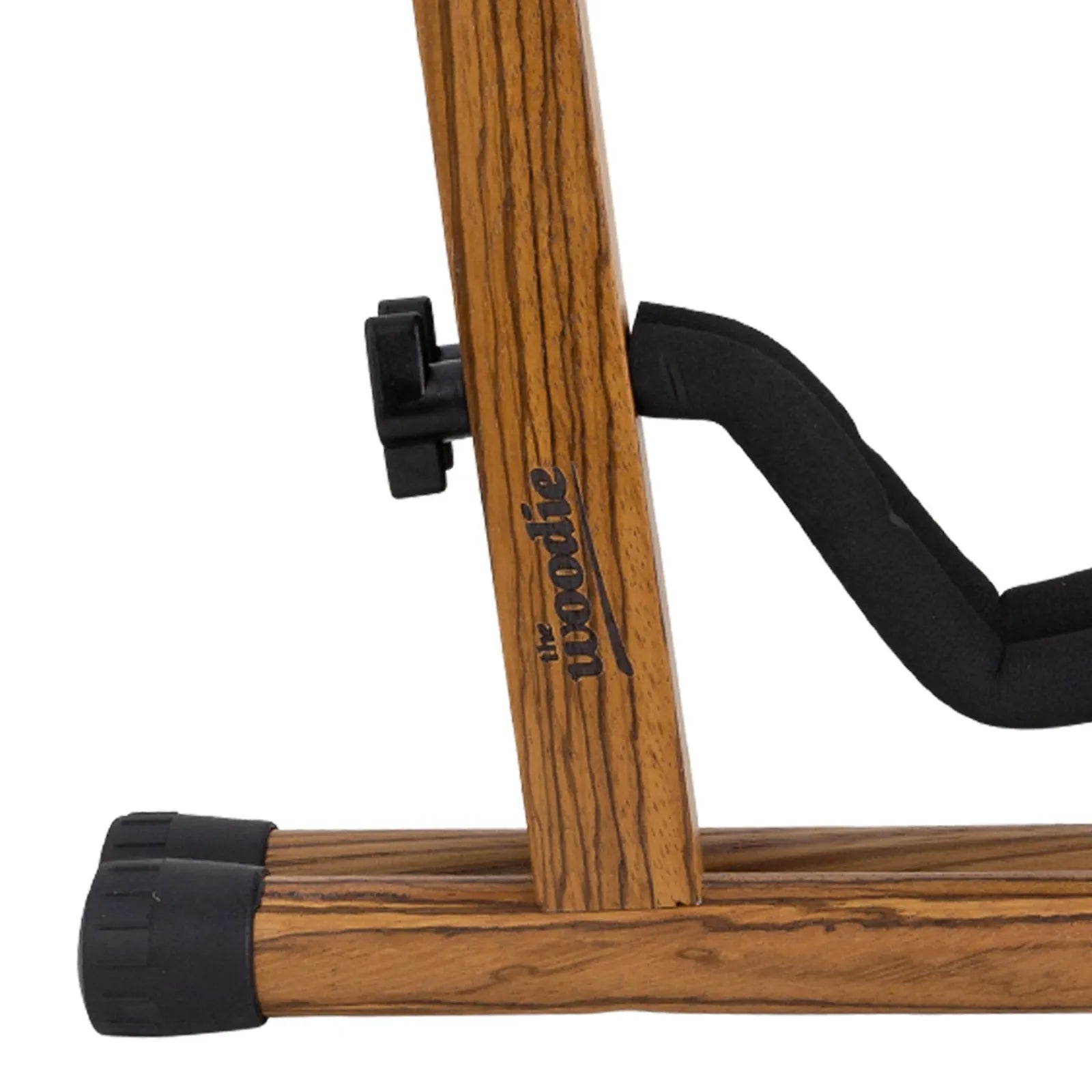 Fretz Woodie 5 Wooden Folding A-Frame Guitar Stand - Zebrawood — view 4