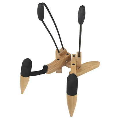 Fretz GS-FWE2-NAT Wooden Folding Electric Guitar Stand Natural Gloss — view 2