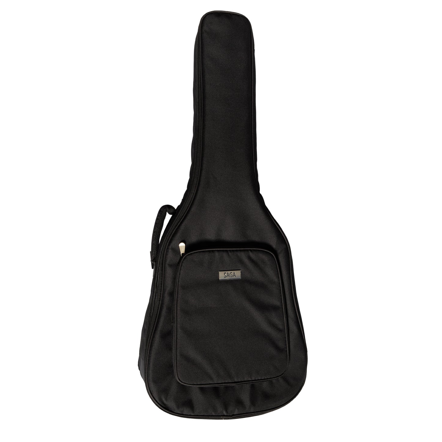 Saga GS700 Solid Spruce Top Small Body Acoustic Guitar with Gigbag, Right-Handed, Matte Finish, 6 Strings, Passive Piezo Pickup — view 3