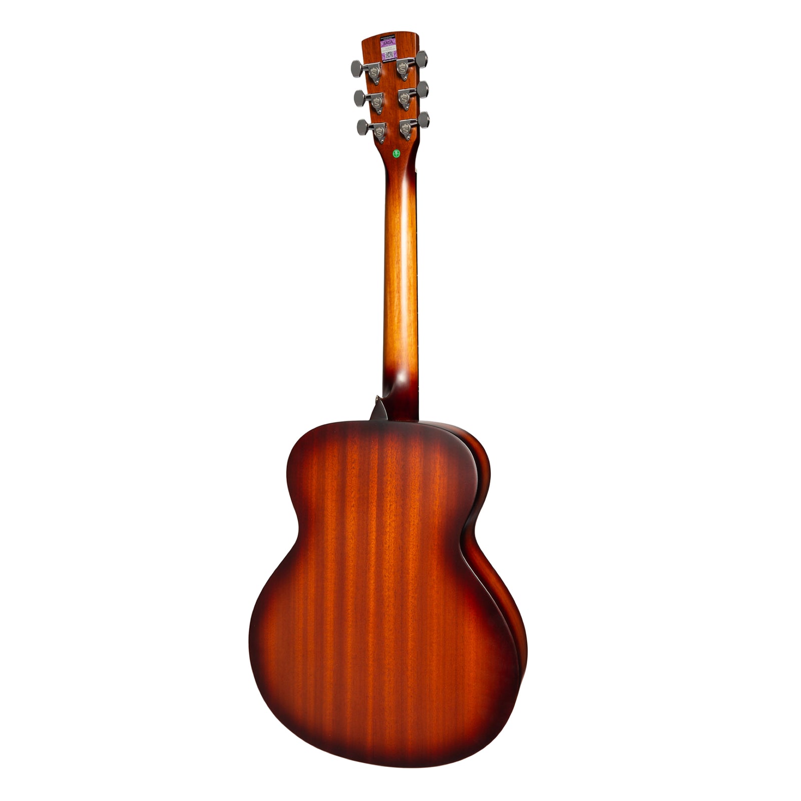 Saga GS700 Solid Spruce Top Small Body Acoustic Guitar with Gigbag — view 2