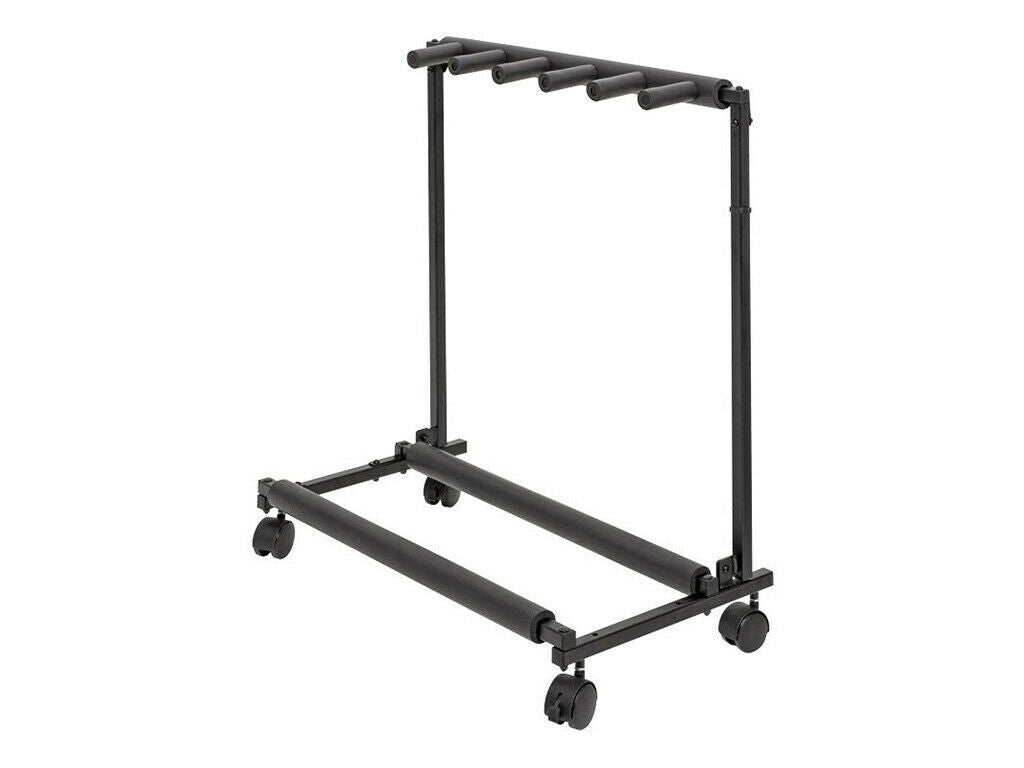 Xtreme 5 Unit Guitar Stand On Wheels with Extra Foam Protection