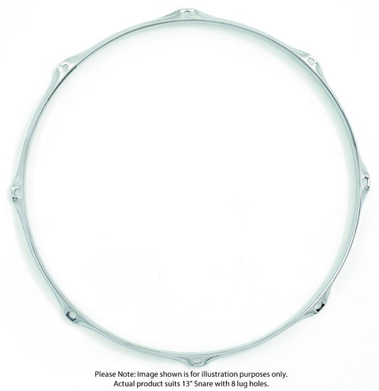 Gibraltar 13" 8 Lug Steel Power Snare Side Hoop - 2.3mm Chrome Drum Hoops