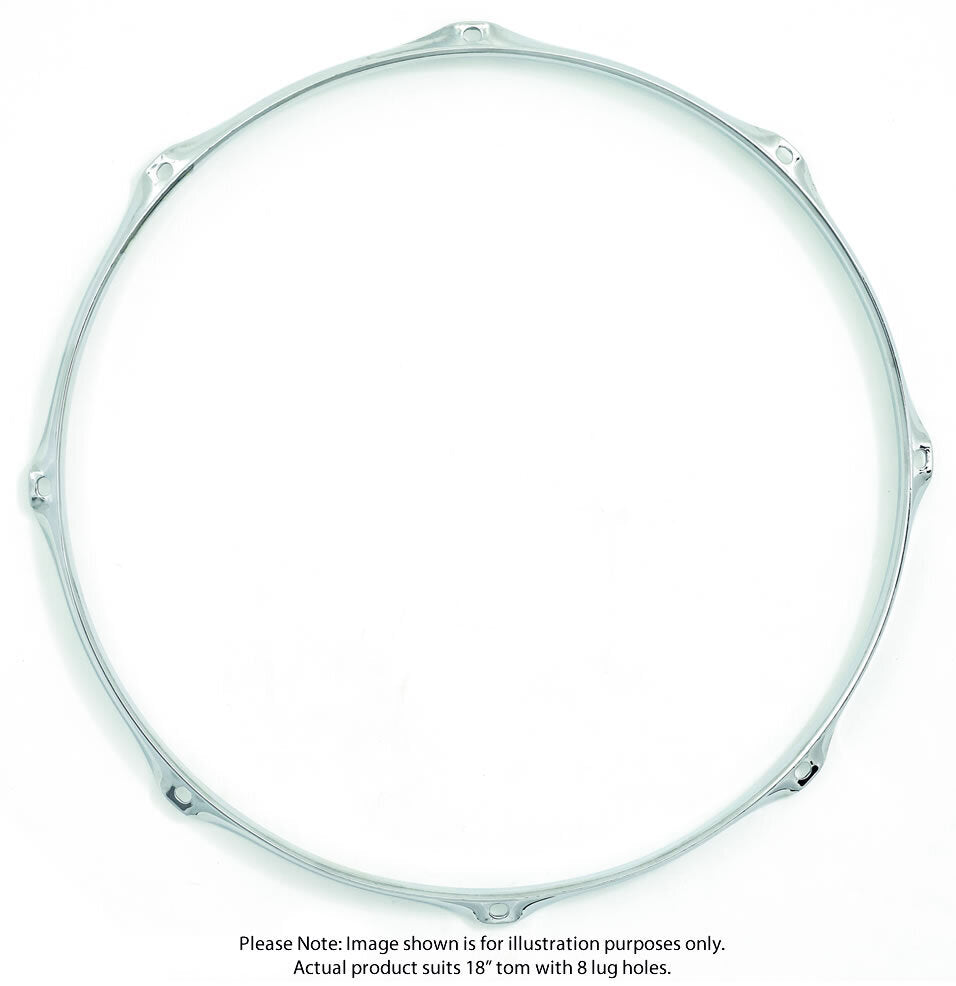 Gibraltar 18" Steel Power Tom Hoop 8 Lug 2.3mm Heavy-Duty Chrome