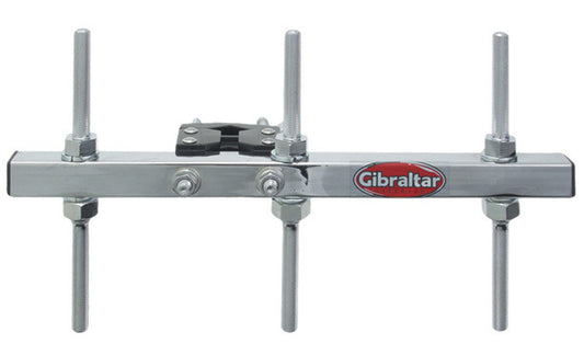 Gibraltar 3-Post Accessory Mount Clamp, 12" Long, Holds 6 Items, 9.5mm Knurled Posts (1 Pack)