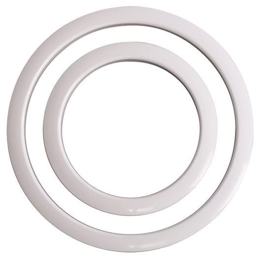 Gibraltar 4" Bass Drum Port Hole Protector Ring - White Finish - Pack of 1