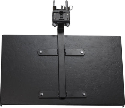 Gibraltar Sidekick Essentials Percussion Table with Mount, 16" x 10", Black Felt Lined, Clamp for Cymbal or Hi Hat Stand — view 3