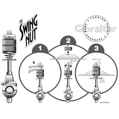 Gibraltar Swing Nut Cymbal Mounting Adaptor - 8mm Tilter Compatible — view 4