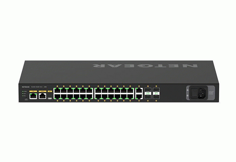 Netgear Av Line 26-Port Managed Switch, Poe+(24) 300W, Gbe(2), Sfp(4), Life Wty — view 3