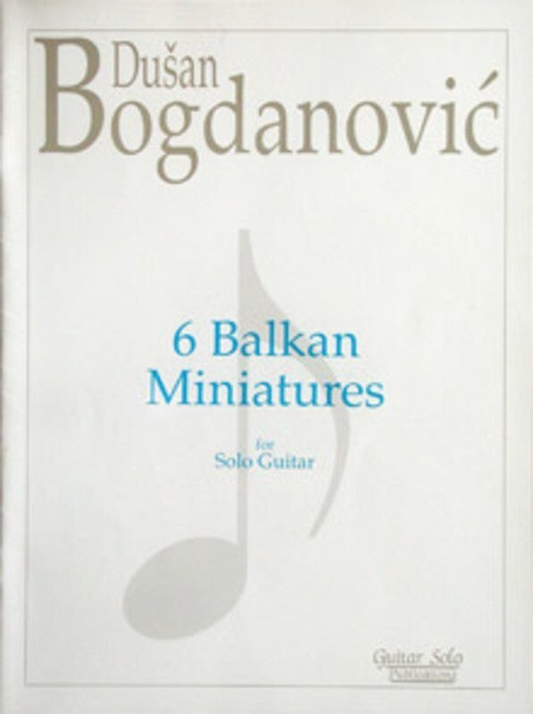 6 Balkan Miniatures Guitar Solo Book
