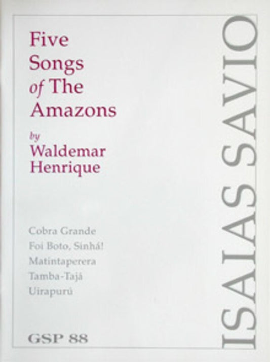 Five Songs Of The Amazons Arr Savio Guitar Solo (Softcover Book)