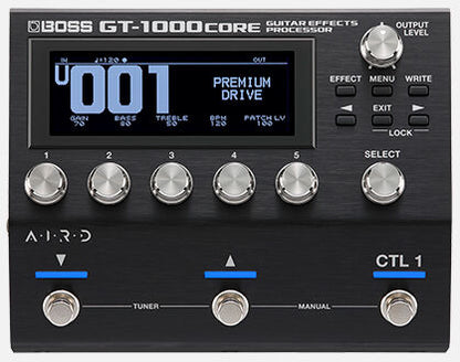 BOSS GT-1000CORE Guitar Effects Processor - Compact DSP Stompbox with AIRD Technology and 24 Amp Models