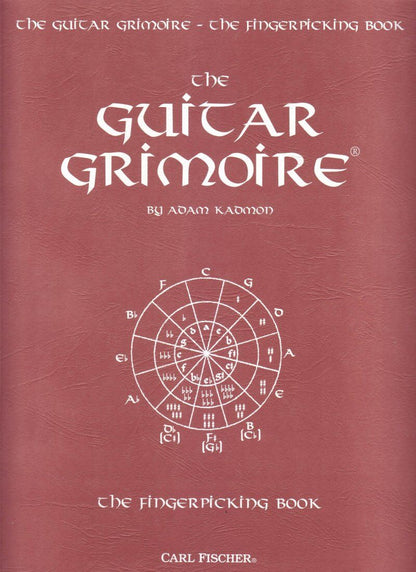 The Guitar Grimoire: The Fingerpicking Book by Adam Kadmon, 208 pages, includes diagrams and charts for mastering fingerpicking techniques.