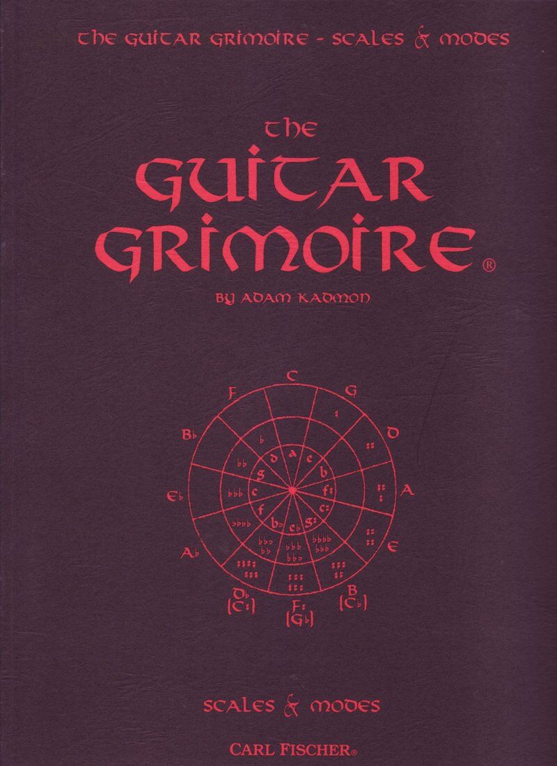 The Guitar Grimoire - Scales and Modes by Adam Kadmon, 211 pages, includes diagrams and charts for all twelve keys. Essential for guitarists.