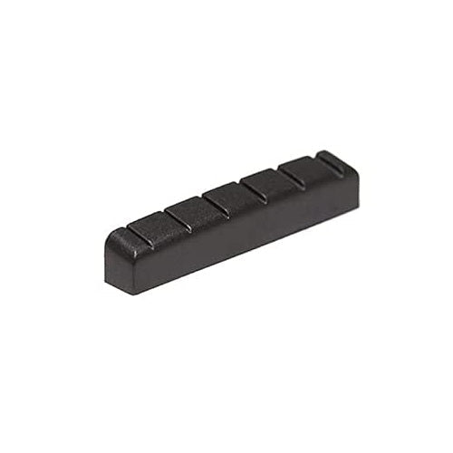 Graph Tech Black TUSQ XL Slotted Nut for ESP & LTD Electric Guitars, 42.05 x 6.0 x 7.69mm, 34.26mm E to E String Spacing
