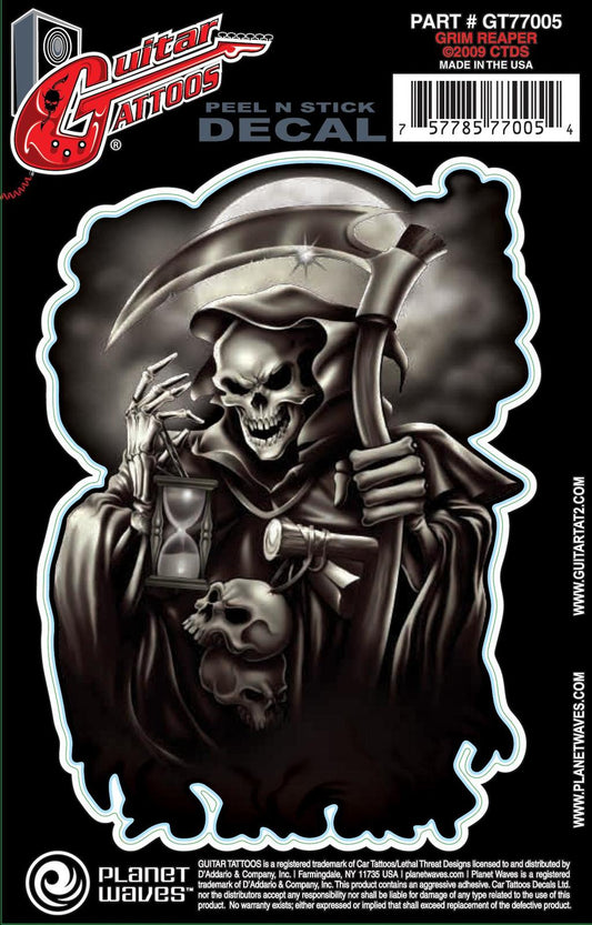Planet Waves Guitar Tattoo, Grim Reaper