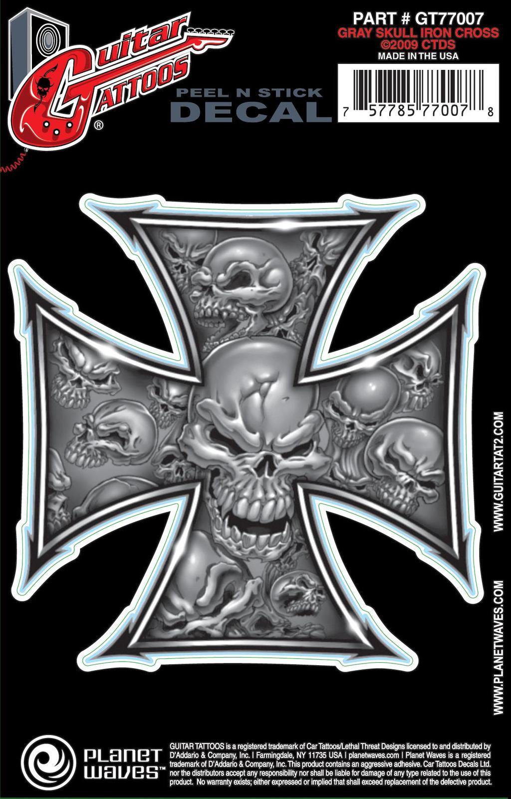 Planet Waves Guitar Tattoo, Iron Cross